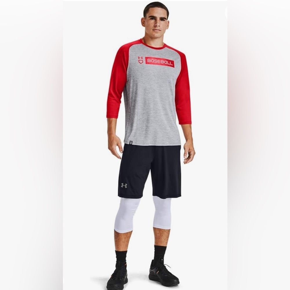 Under Armour utility baseball 3/4 sleeve tshirt